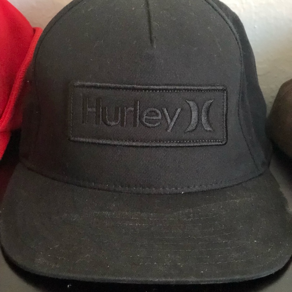 Black Hurley SnapBack hat